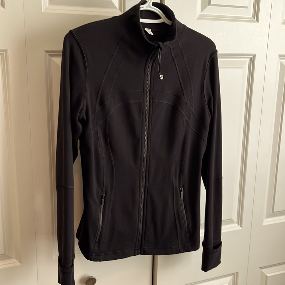 Black Lululemon Zip Up, Size 10.  Nice Condition!